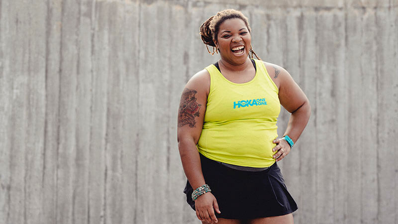 Plus-sized runner and proud