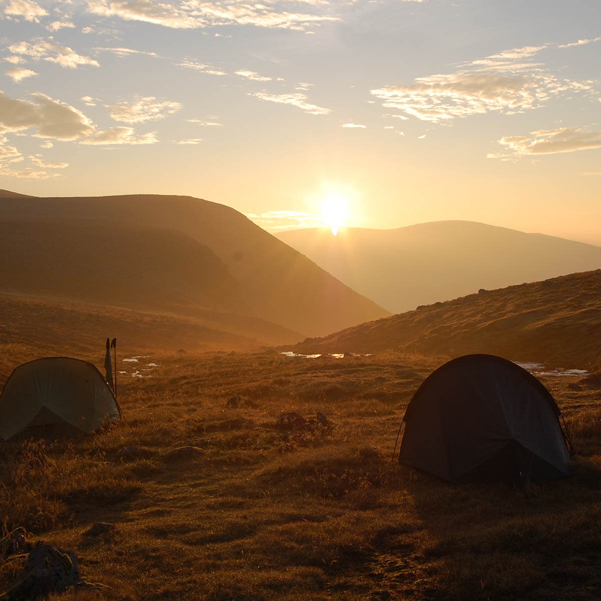 Sunset on one of Run the Wild tours