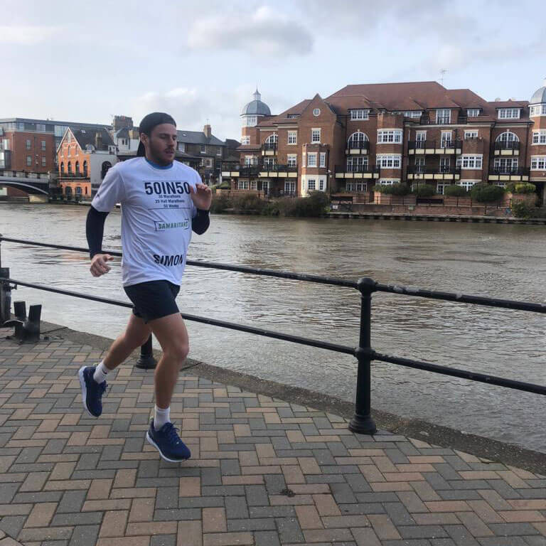 HOKA fan Simon Vaisey training in HOKA Clifton 5