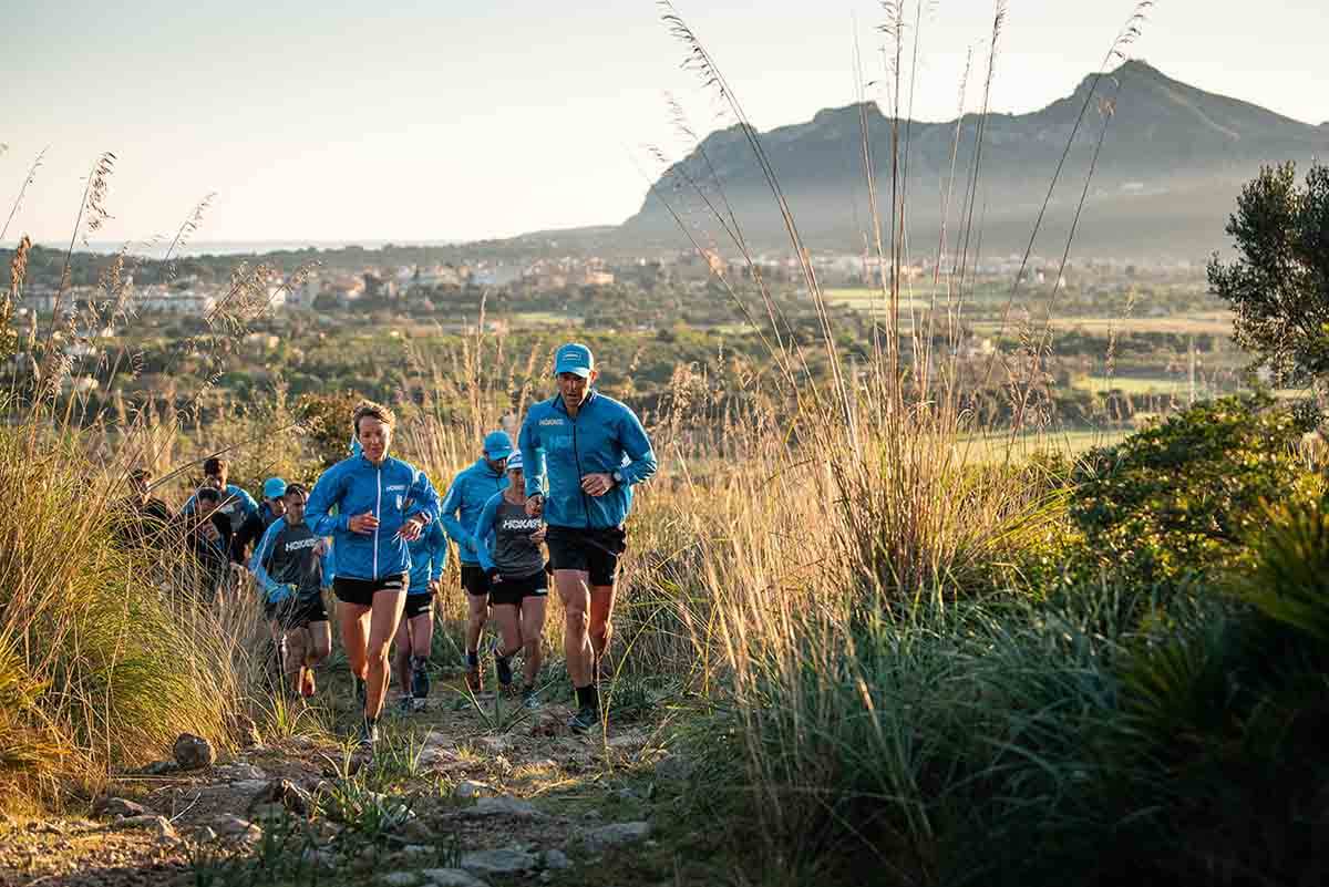 HOKA athletes training on the trails