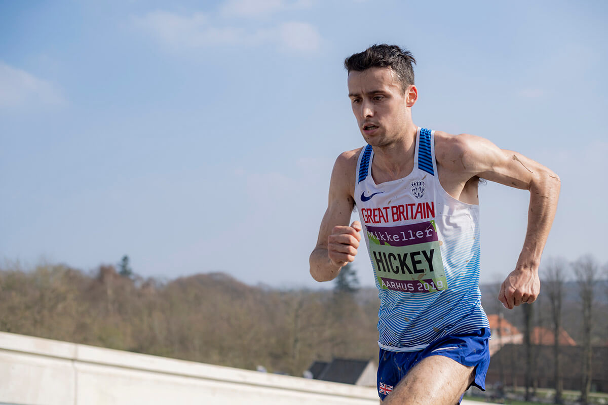 HOKA athleet Adam Hickey running fro Great Britain