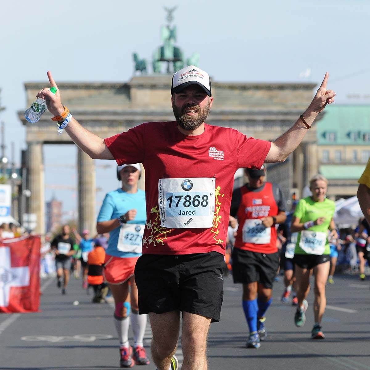 HOKA fan Jared running in Berlin