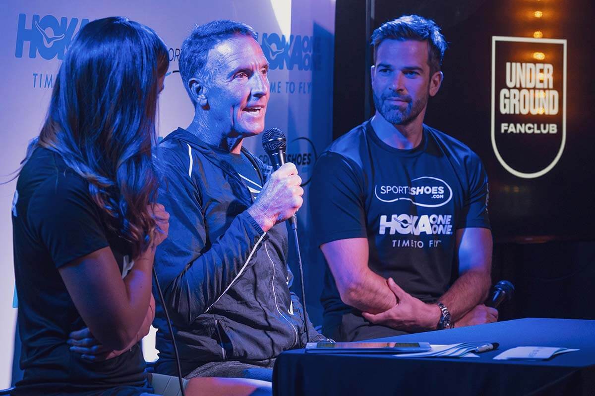 HOKA and IRONMAN legend Dave Scott in conversation with Gethin Jones and Charlie Webster