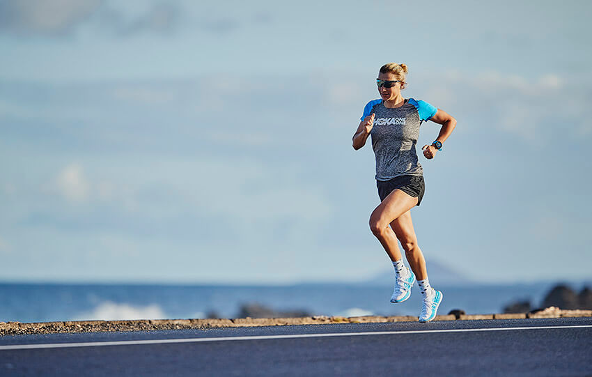 HOKA athlete Carolin Lehrieder runs in Lanzarote